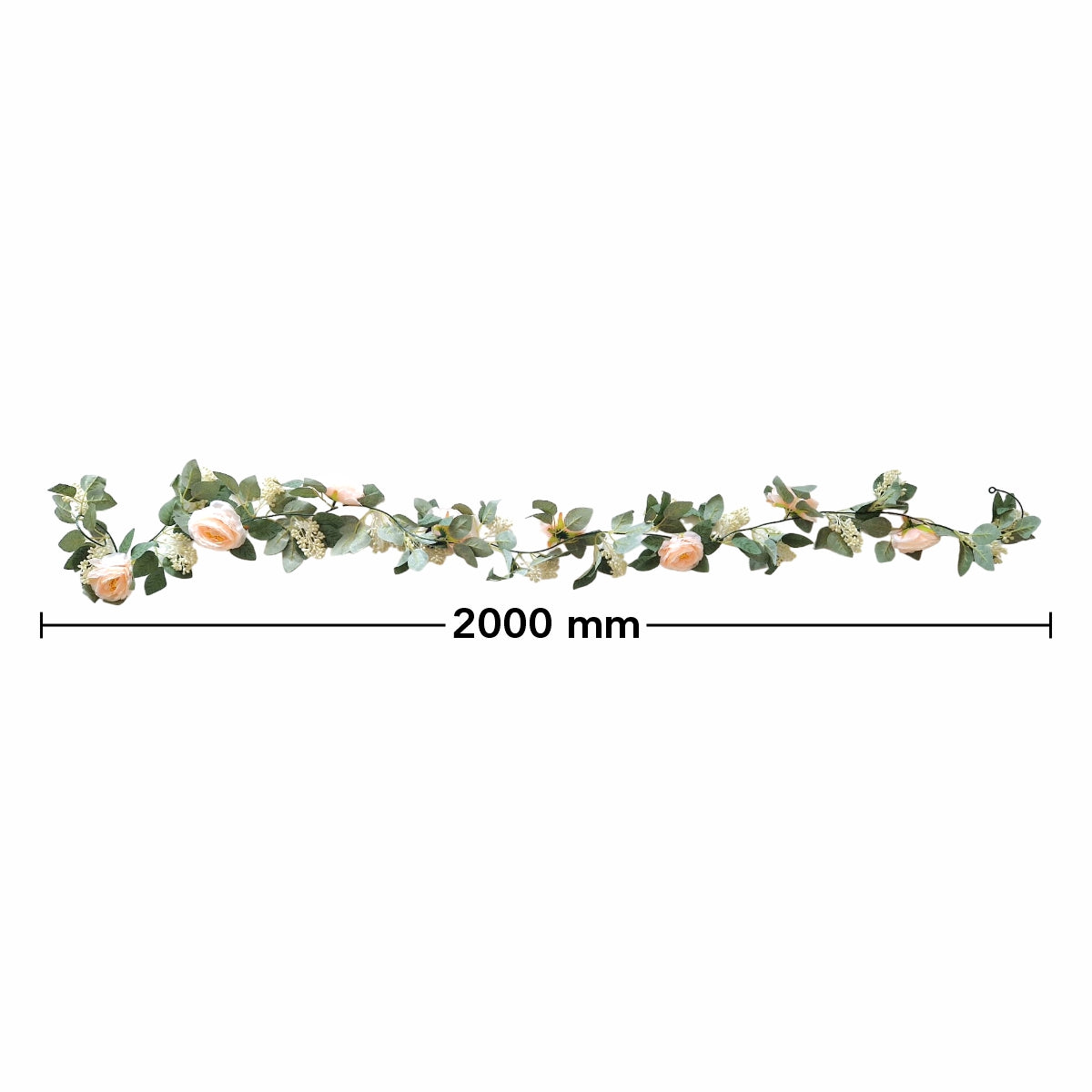 Planta artificiala curgatoare cu flori, Naimeed D4866, Roz Deschis, 2m