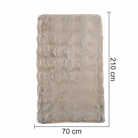 Cuvertura Canapea, Naimeed D4876M, 70x210cm, poliester, pufoasa, Maro