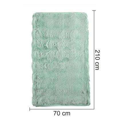 Cuvertura Canapea, Naimeed D4877M, 70x210cm, poliester, pufoasa, Turcoaz
