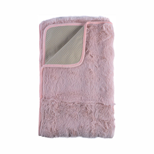 Cuvertura Canapea, Naimeed D4878M, 70x210cm, poliester, pufoasa, Roz