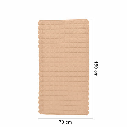 Cuvertura Canapea, Naimeed D4879S, 70x150cm, poliester, pufoasa, matlasata, Crem