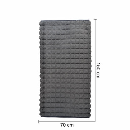 Cuvertura Canapea, Naimeed D4880S, 70x150cm, poliester, pufoasa, matlasata, Gri Inchis