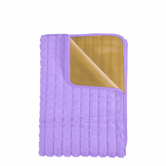 Cuvertura Canapea, Naimeed D4883S, 70x150cm, poliester, pufoasa, matlasata, Mov