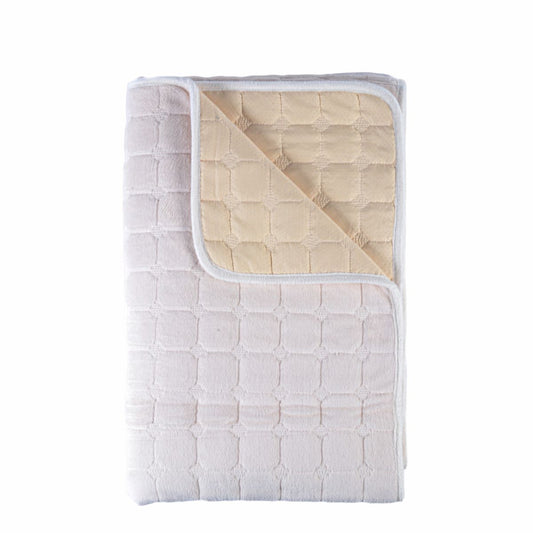 Cuvertura Canapea, Naimeed D4884M, 70x210cm, poliester, pufoasa, matlasata, Alb