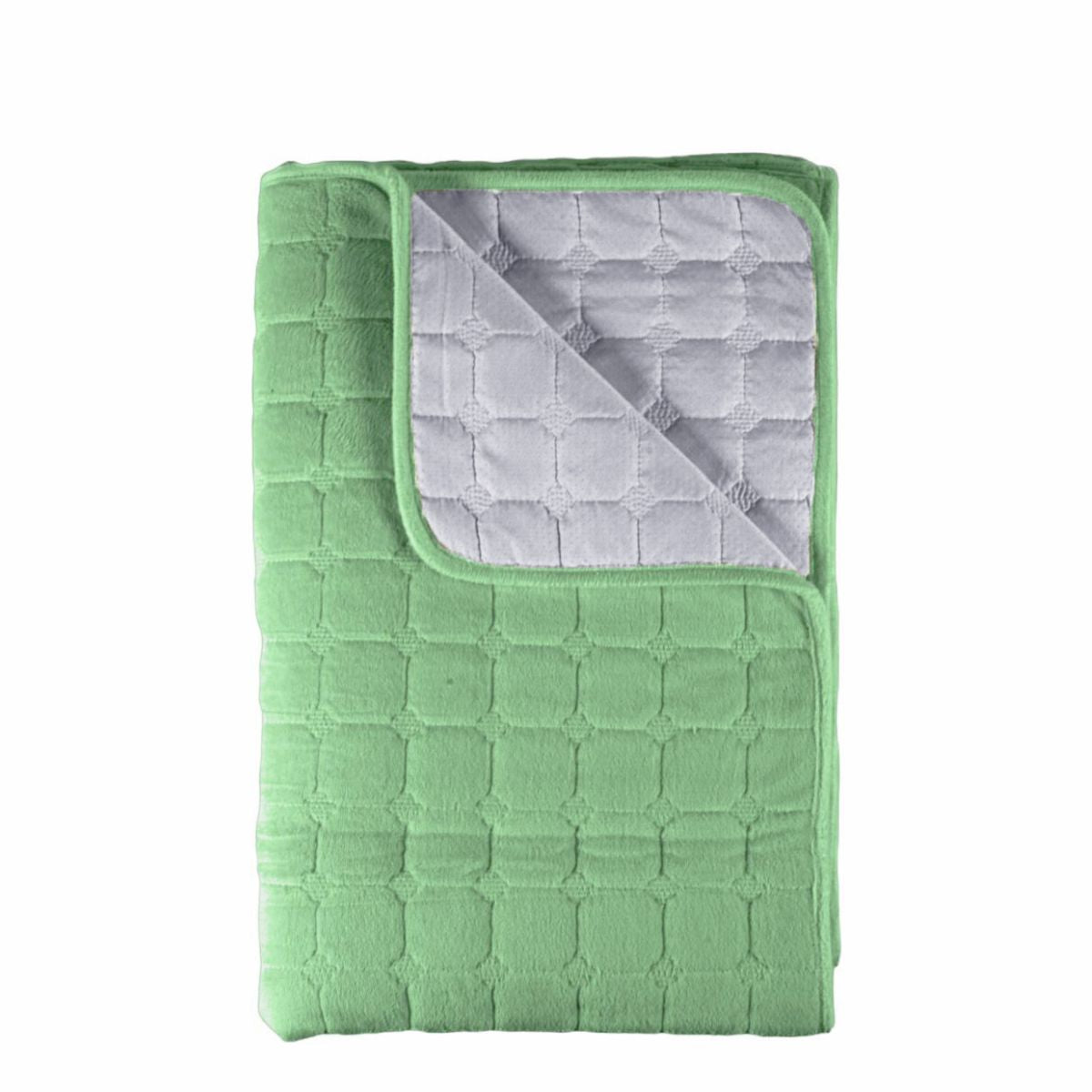 Cuvertura Canapea, Naimeed D4886M, 70x210cm, poliester, pufoasa, matlasata, Verde
