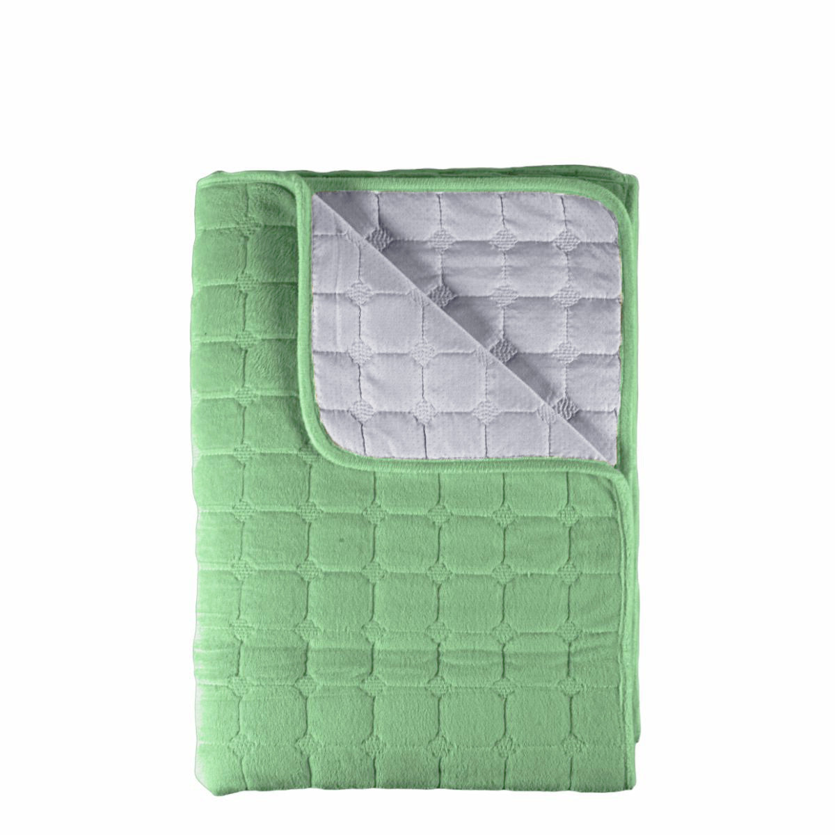 Cuvertura Canapea, Naimeed D4886S, 70x150cm, poliester, pufoasa, matlasata, Verde