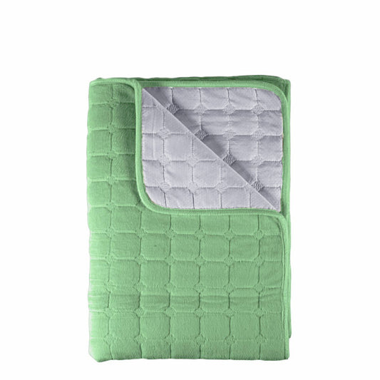Cuvertura Canapea, Naimeed D4886S, 70x150cm, poliester, pufoasa, matlasata, Verde