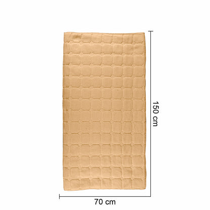 Cuvertura Canapea, Naimeed D4887S, 70x150cm, poliester, pufoasa, matlasata, Maro Deschis