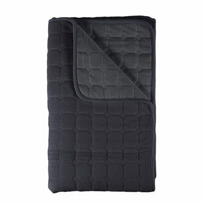Cuvertura Canapea, Naimeed D4888L, 70x240cm, poliester, pufoasa, matlasata, Negru