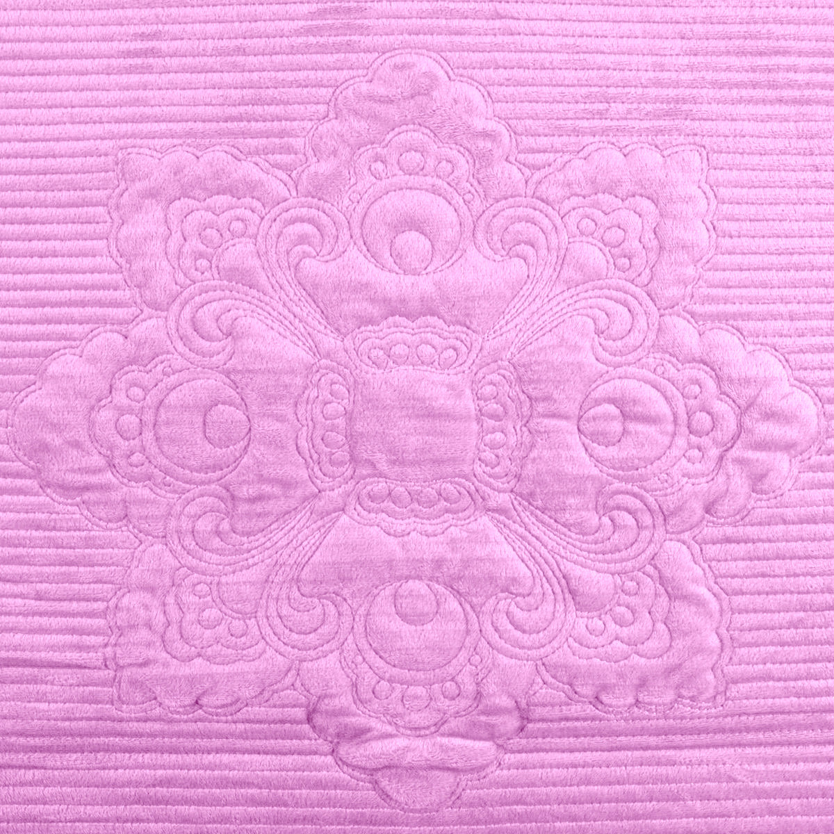 Cuvertura Canapea, Naimeed D4889S, 70x150cm, poliester, pufoasa, matlasata, Roz