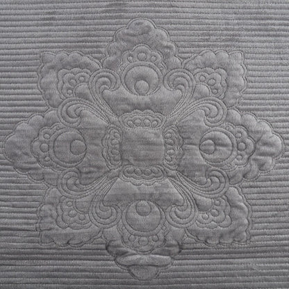 Cuvertura Canapea, Naimeed D4890L, 70x240cm, poliester, pufoasa, matlasata, Gri