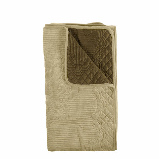 Cuvertura Canapea, Naimeed D4892M, 70x210cm, poliester, pufoasa, matlasata, Crem
