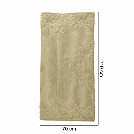 Cuvertura Canapea, Naimeed D4892M, 70x210cm, poliester, pufoasa, matlasata, Crem
