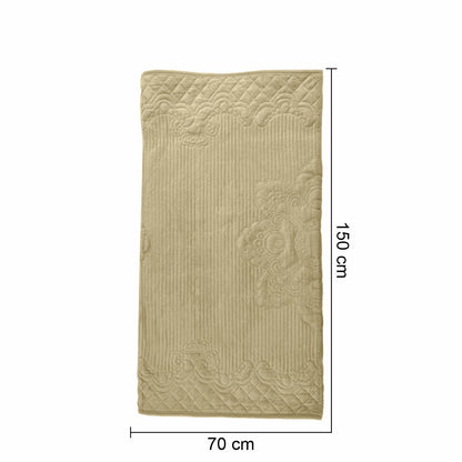 Cuvertura Canapea, Naimeed D4892S, 70x150cm, poliester, pufoasa, matlasata, Crem
