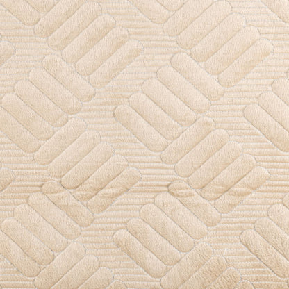 Cuvertura Canapea, Naimeed D4894M, 70x210cm, poliester, pufoasa, matlasata, Crem