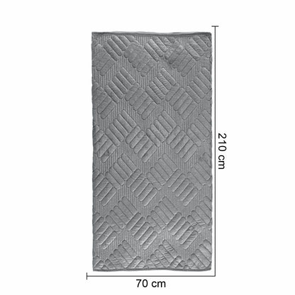 Cuvertura Canapea, Naimeed D4895M, 70x210cm, poliester, pufoasa, matlasata, Gri