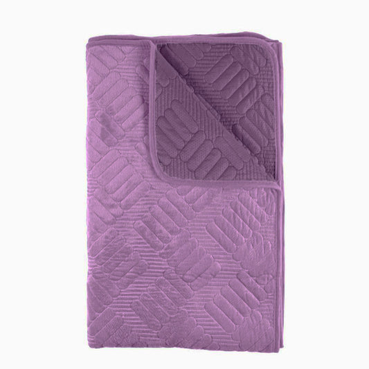 Cuvertura Canapea, Naimeed D4896L, 70x240cm, poliester, pufoasa, matlasata, Mov