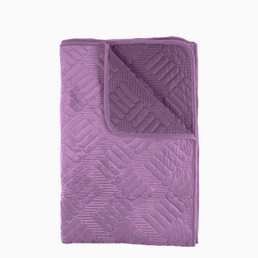 Cuvertura Canapea, Naimeed D4896M, 70x210cm, poliester, pufoasa, matlasata, Mov