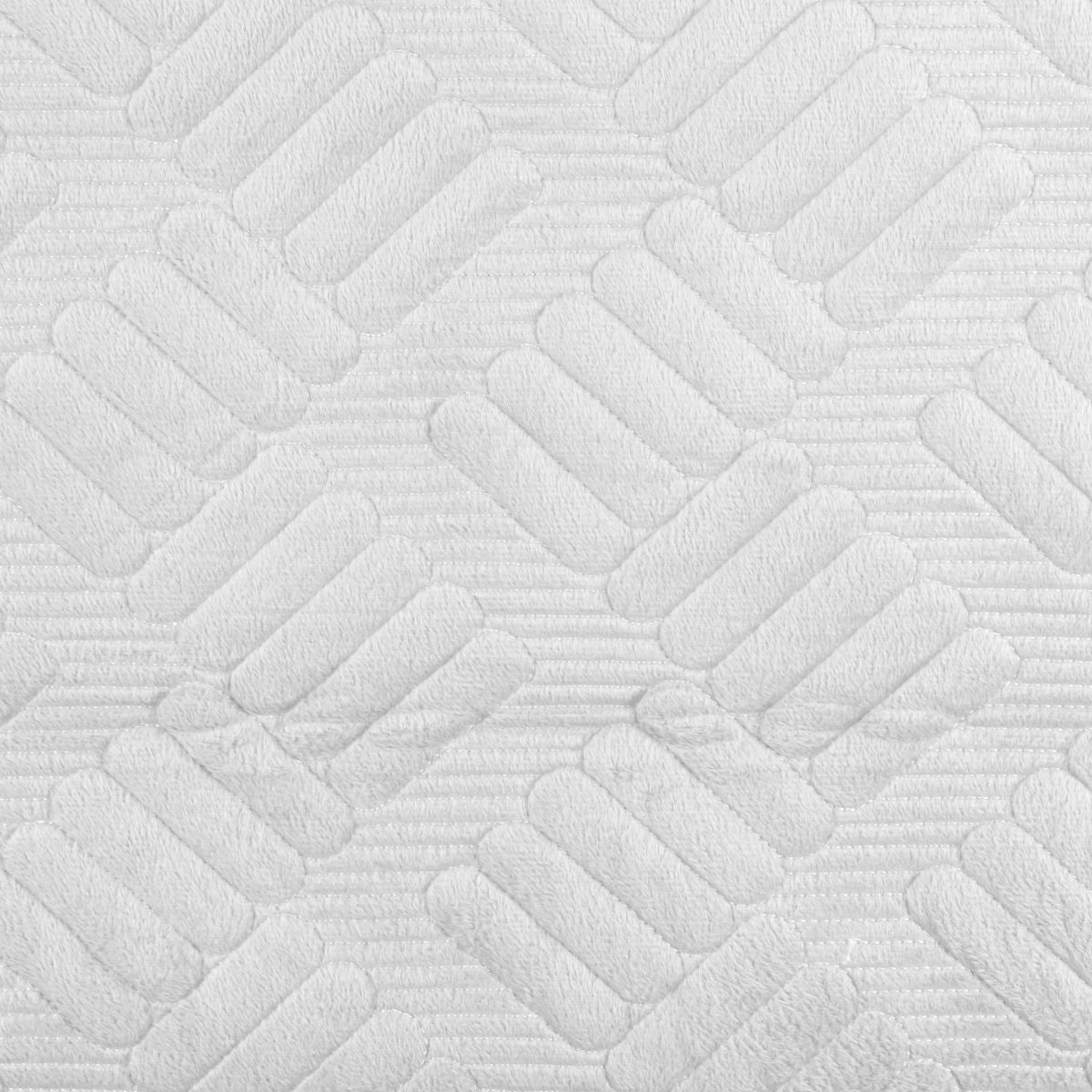 Cuvertura Canapea, Naimeed D4898S, 70x150cm, poliester, pufoasa, matlasata, Alb