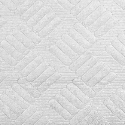 Cuvertura Canapea, Naimeed D4898S, 70x150cm, poliester, pufoasa, matlasata, Alb