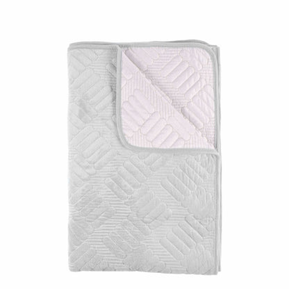 Cuvertura Canapea, Naimeed D4898M, 70x210cm, poliester, pufoasa, matlasata, Alb