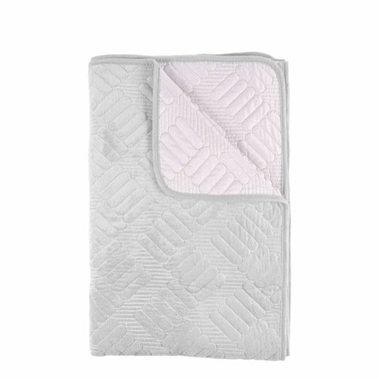 Cuvertura Canapea, Naimeed D4898M, 70x210cm, poliester, pufoasa, matlasata, Alb