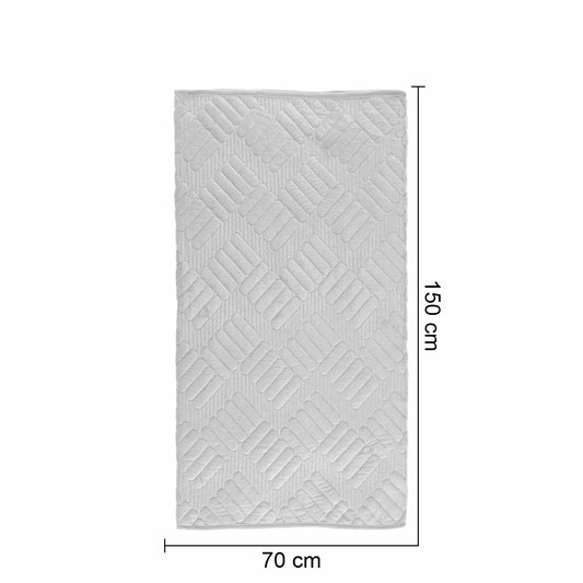 Cuvertura Canapea, Naimeed D4898S, 70x150cm, poliester, pufoasa, matlasata, Alb