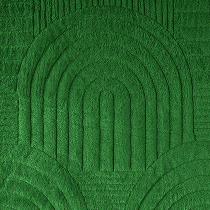 Cuvertura Canapea, Naimeed D4900L, 70x240cm, poliester, pufoasa, matlasata, Verde