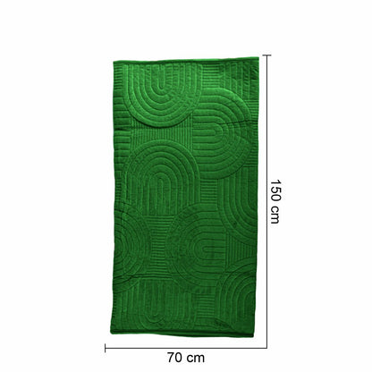 Cuvertura Canapea, Naimeed D4900S, 70x150cm, poliester, pufoasa, matlasata, Verde