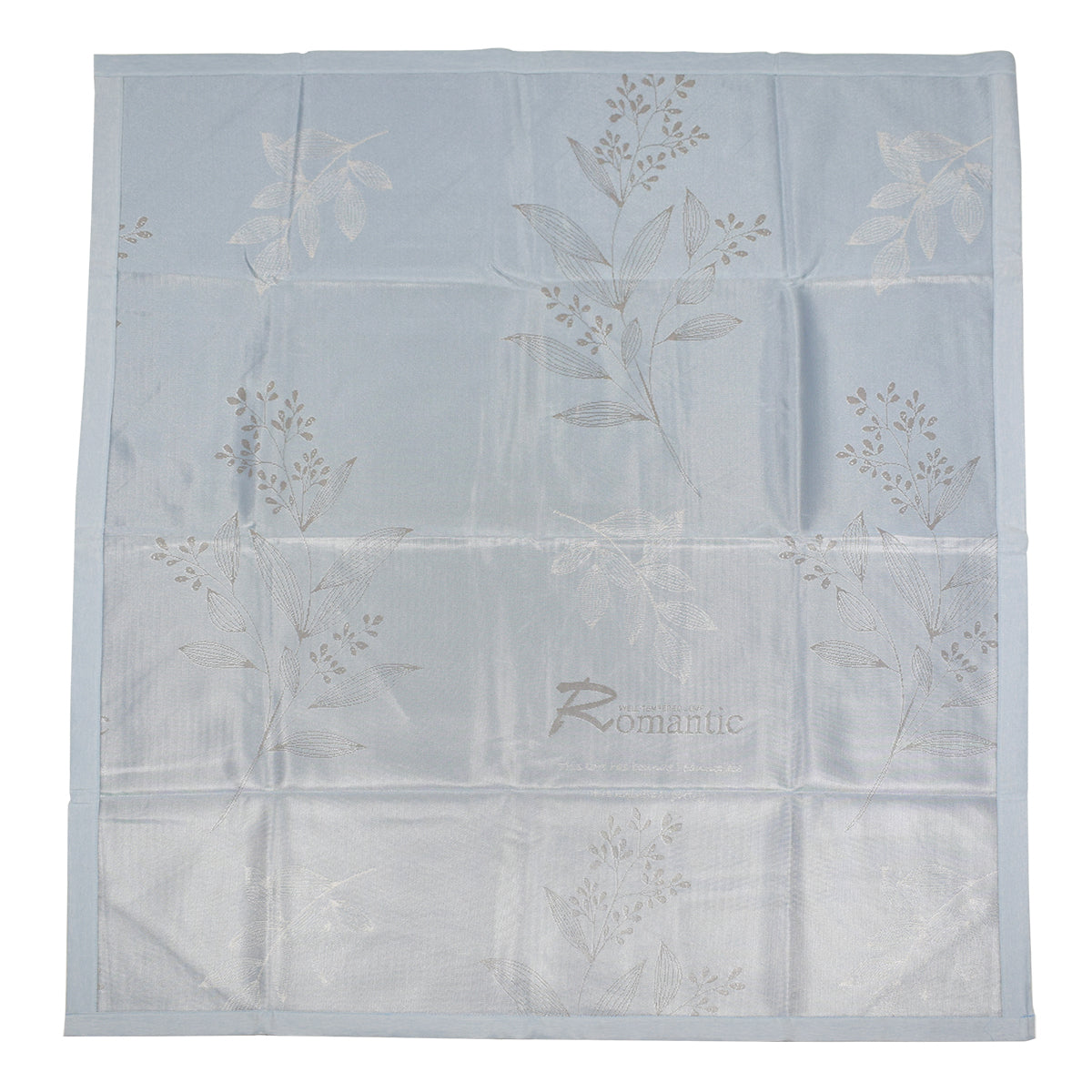 Set lenjerie pat dublu, latime 145cm, Naimeed D4913, model Romantic, Albastru