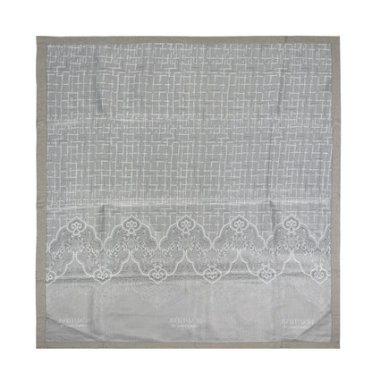Set lenjerie pat dublu, latime 145cm, Naimeed D4913, model Beautiful, Gri