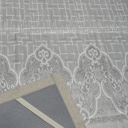 Set lenjerie pat dublu, latime 145cm, Naimeed D4913, model Beautiful, Gri