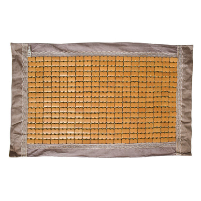 Fata de perna, model din bambus, Naimeed D4923, Maro, Broderie alba