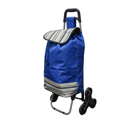 Carucior de piata pliabil, Naimeed D4943, 6 roti, 37 L, Albastru