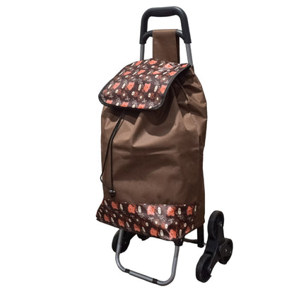 Carucior de piata pliabil, Naimeed D4943, 6 roti, 37 L, Maro