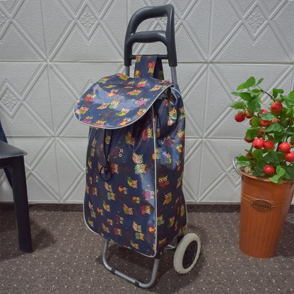 Carucior de piata pliabil, Naimeed D4944, 2 roti, 37 L, Albastru