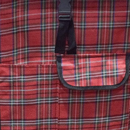 Carucior de piata pliabil, Naimeed D4945, 2 roti, 43 L, Rosu