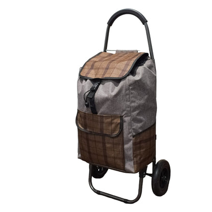 Carucior de piata pliabil, Naimeed D4947, 2 roti, 49 L, Maro