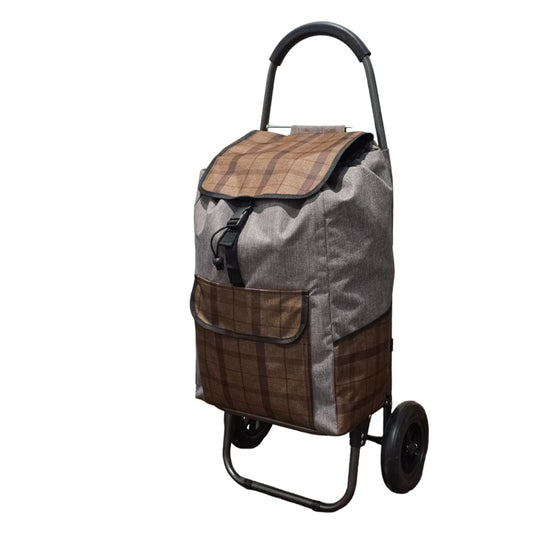 Carucior de piata pliabil, Naimeed D4947, 2 roti, 49 L, Maro