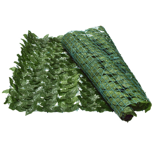 Plasa gard, frunze artificiale, Naimeed D4957, paravan pentru balcon, terasa si gard, Verde