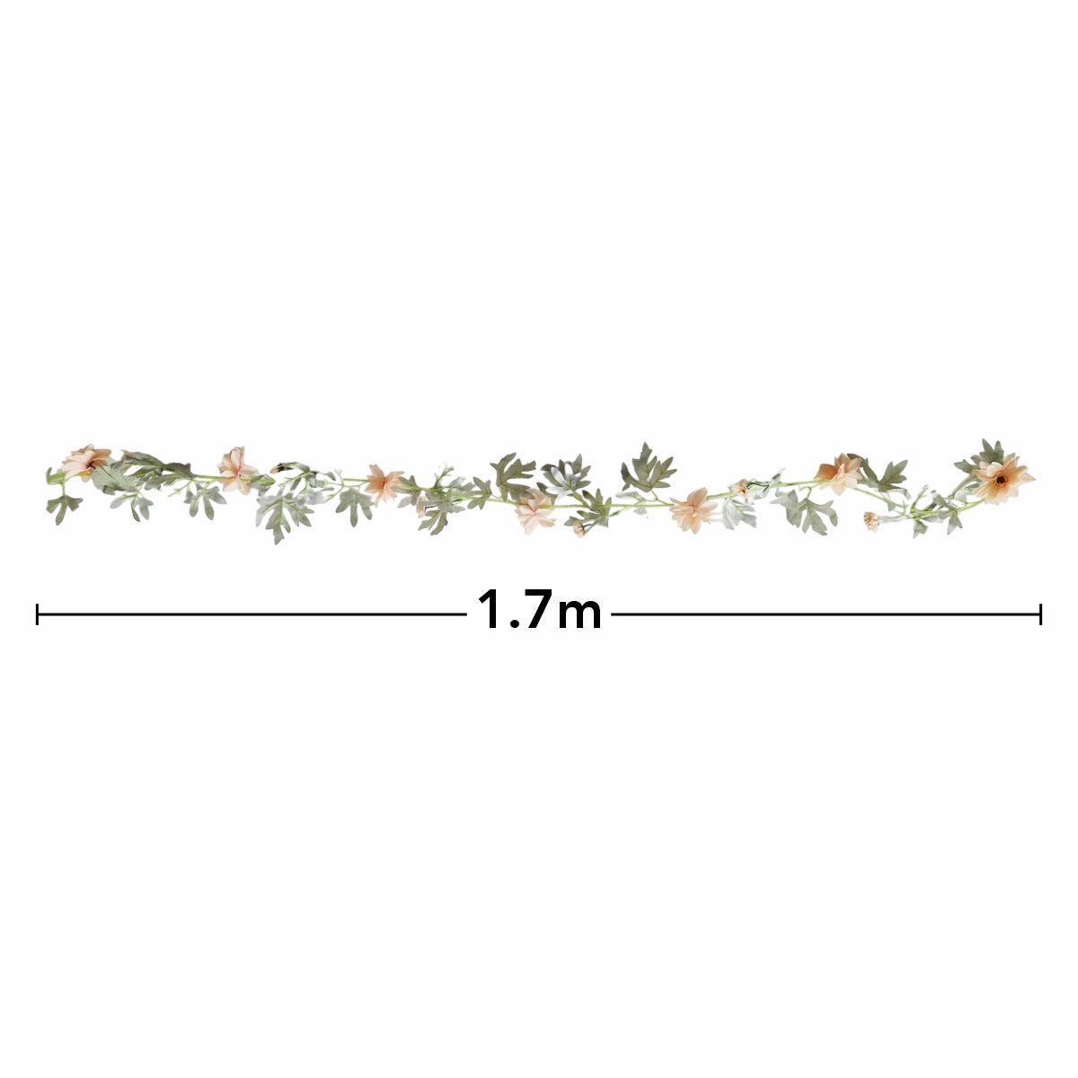 Planta artificiala curgatoare, Naimeed D5006, Roz-Alb, 1.7m