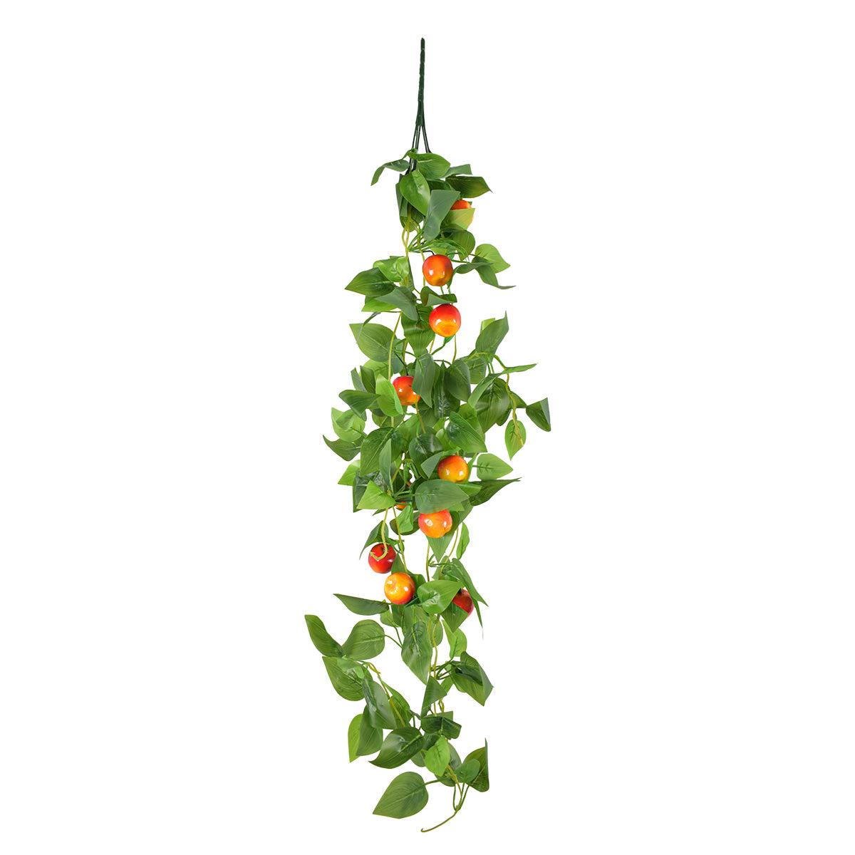 Planta artificiala curgatoare, inaltime 100cm, Naimeed D5015, model mar, Portocaliu
