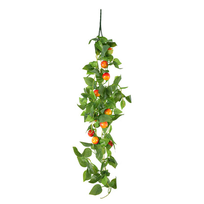Planta artificiala curgatoare, inaltime 100cm, Naimeed D5015, model mar, Portocaliu