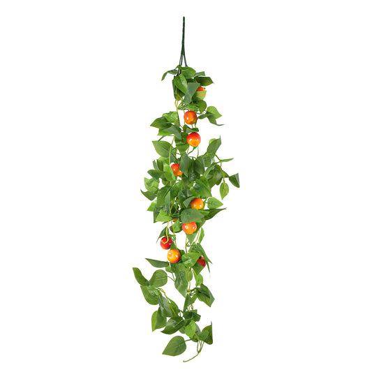 Planta artificiala curgatoare, inaltime 100cm, Naimeed D5015, model mar, Portocaliu