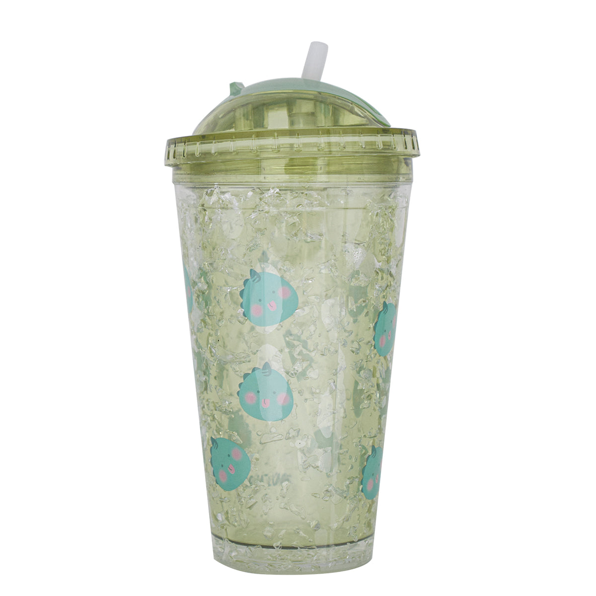 Pahar cu capac, Frosty Mug, Naimeed D5019, Dino-Verde