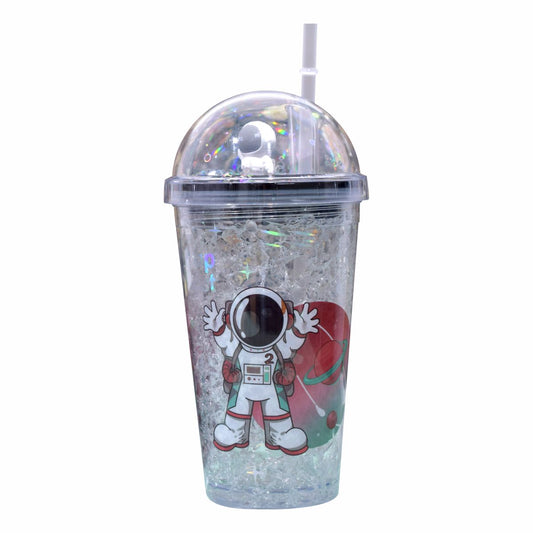 Pahar cu capac, Naimeed D5023 , Astronaut-Roșu-Verde