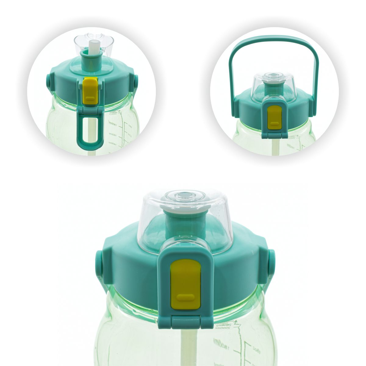 Sticla Apa Sport, Gradata, 2800 ml, Naimeed D5040, Verde
