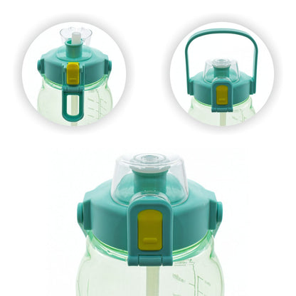 Sticla Apa Sport, Gradata, 2800 ml, Naimeed D5040, Verde