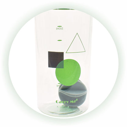 Sticla apa, gradata, 500ml, Naimeed D5045, Verde