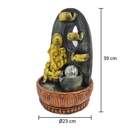 Fantana arteziana, Feng Shui, LED, pompa submersibila, Naimeed D5068, 23x23x39cm